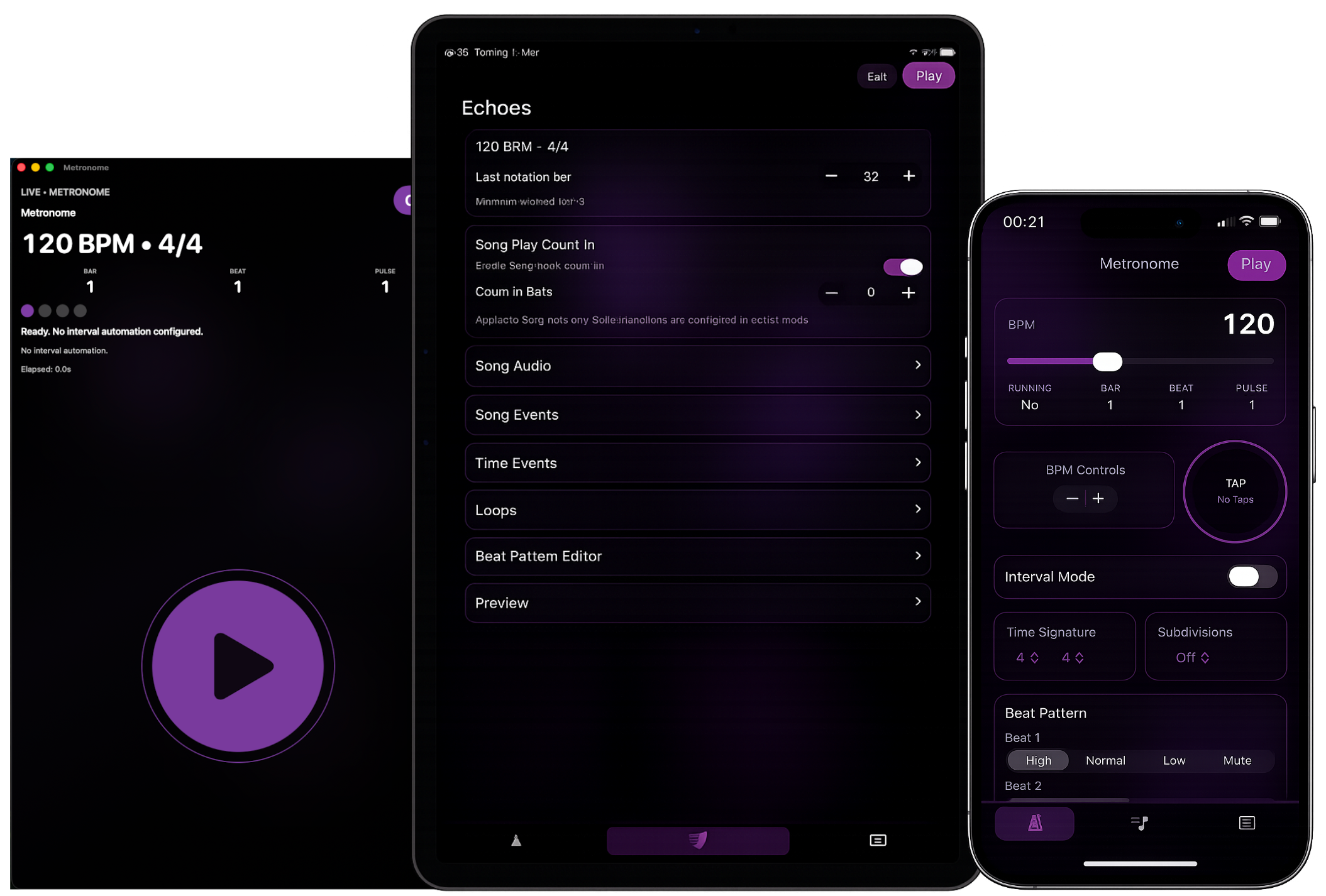 TempoDeck overview screen